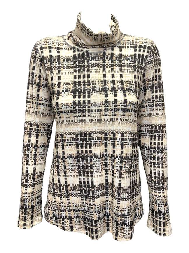 Long Sleeve Carbon Hacci Turtleneck