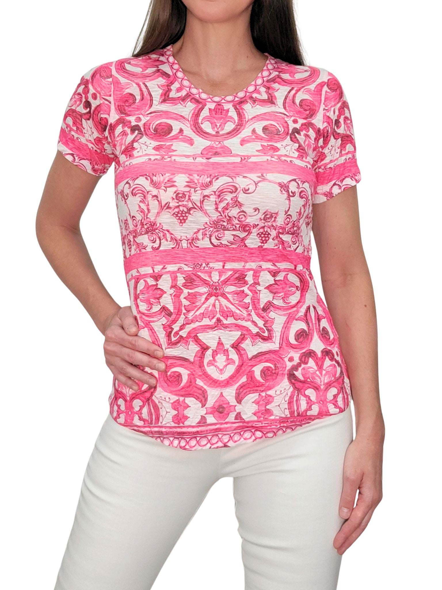 크러쉬드 데님 티셔츠