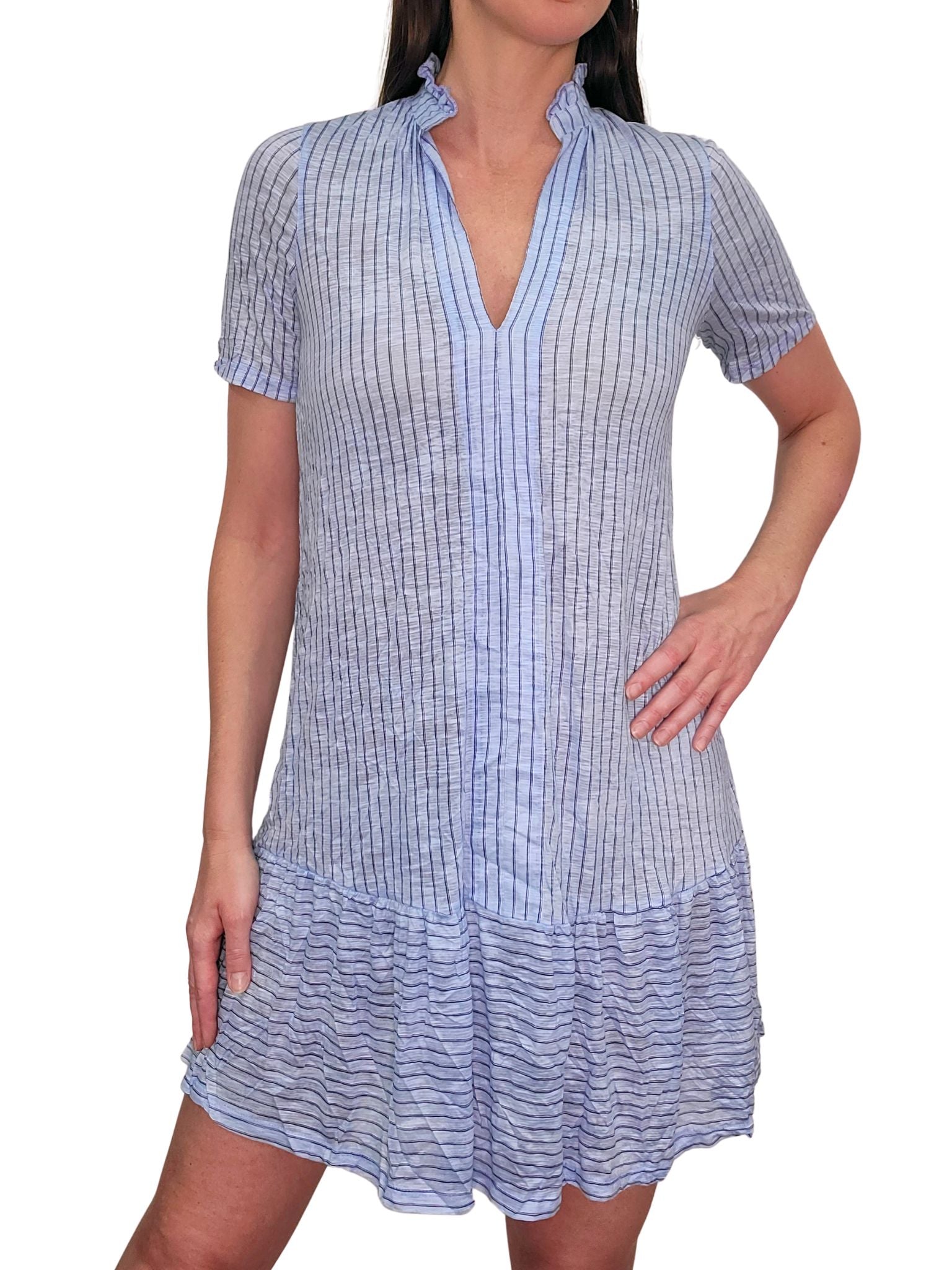 Crushed A-Line Single Tiered 'Breeze' Dress