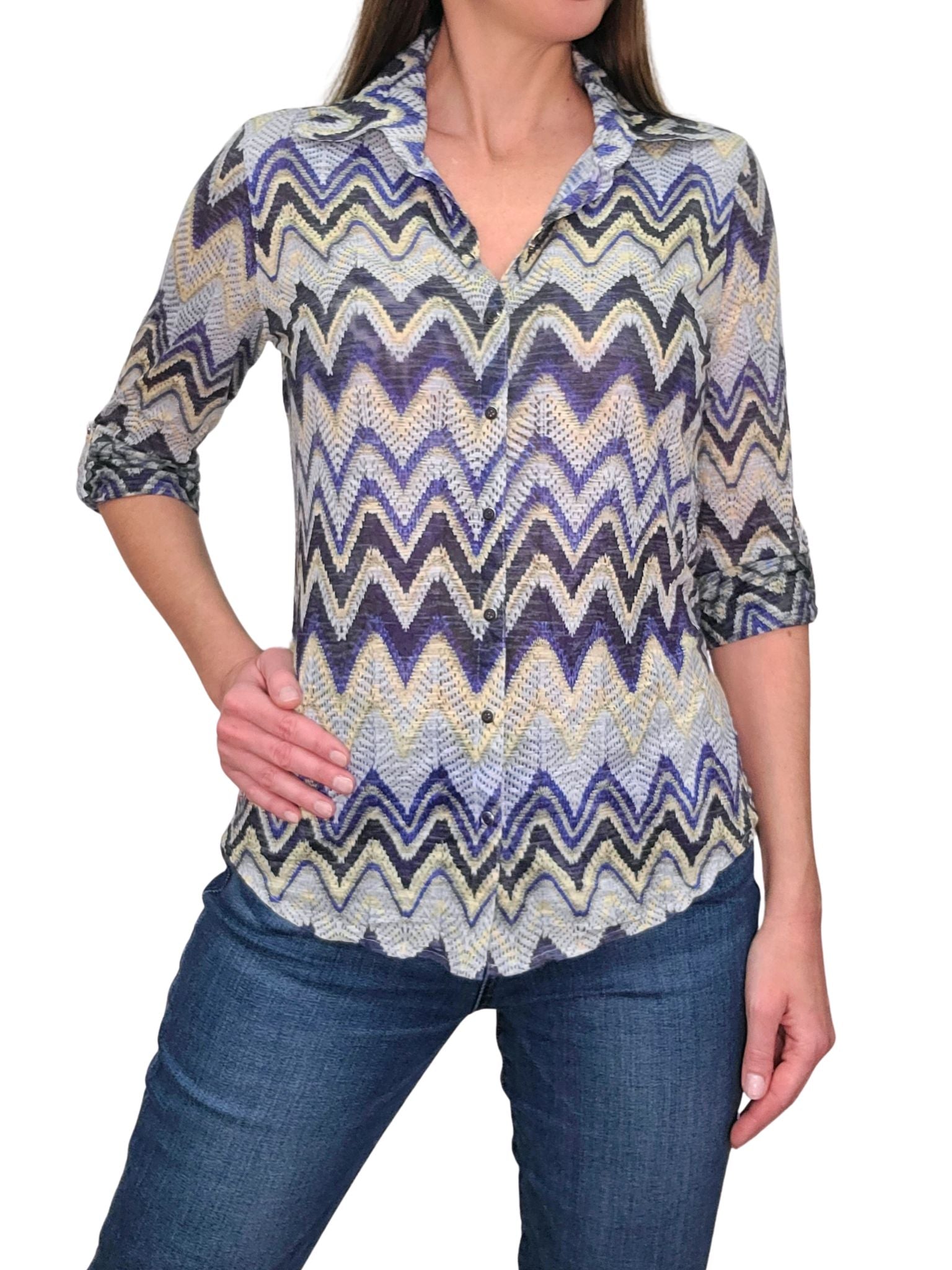 Crushed 'Denim' Shirt