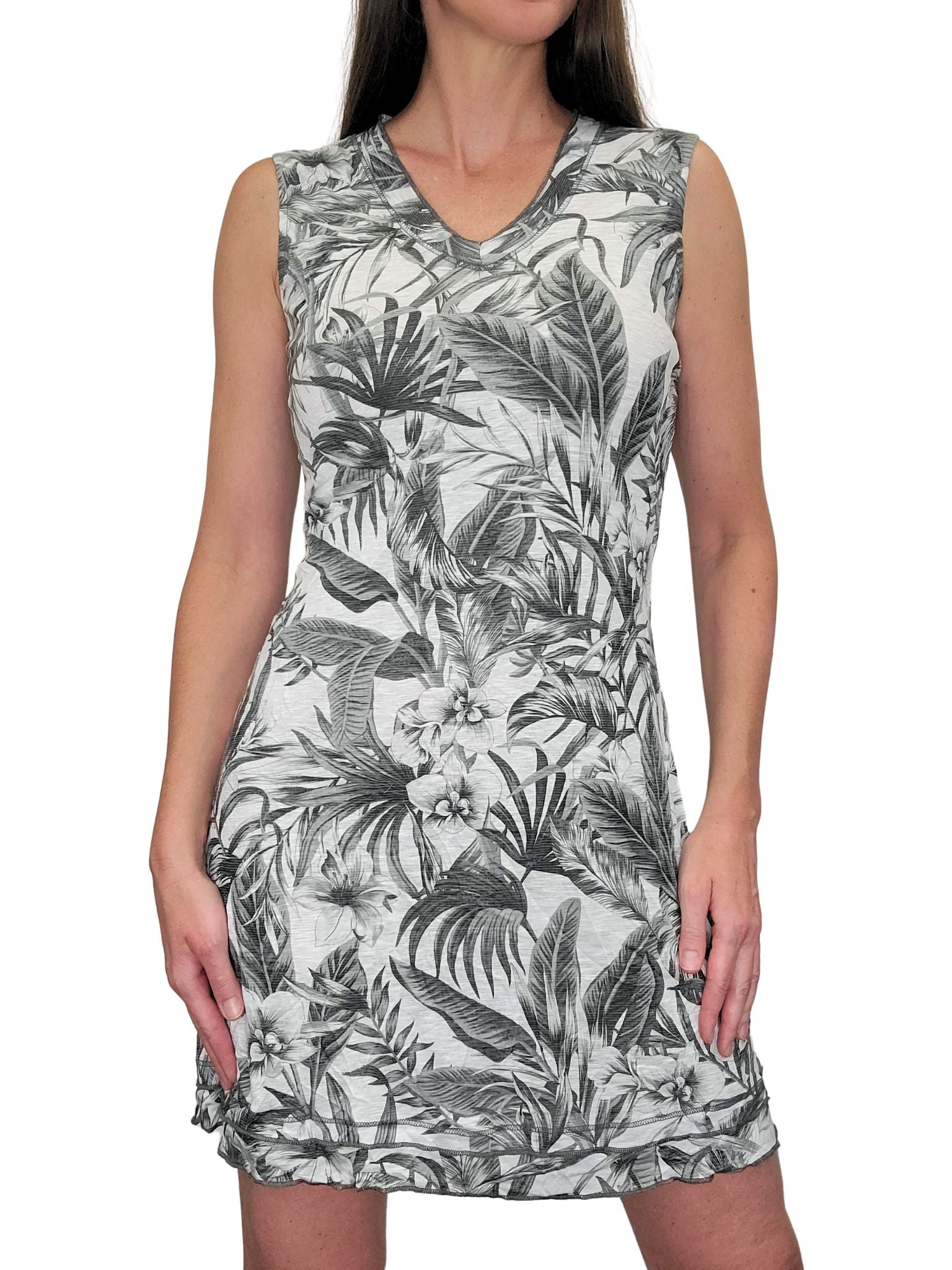 Crushed 'Dove' Sleeveless Dress