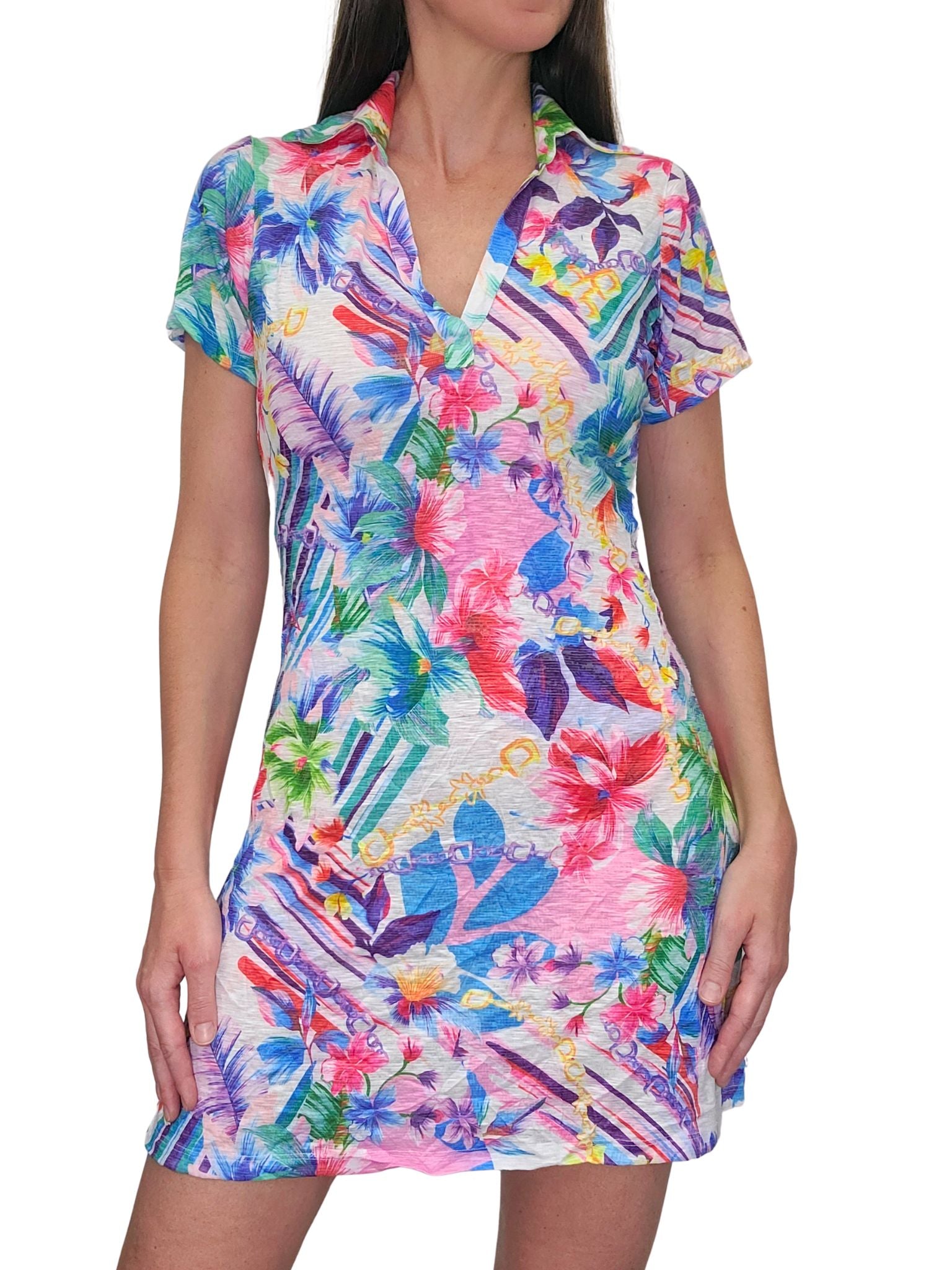 Crushed 'Bold' Polo Dress