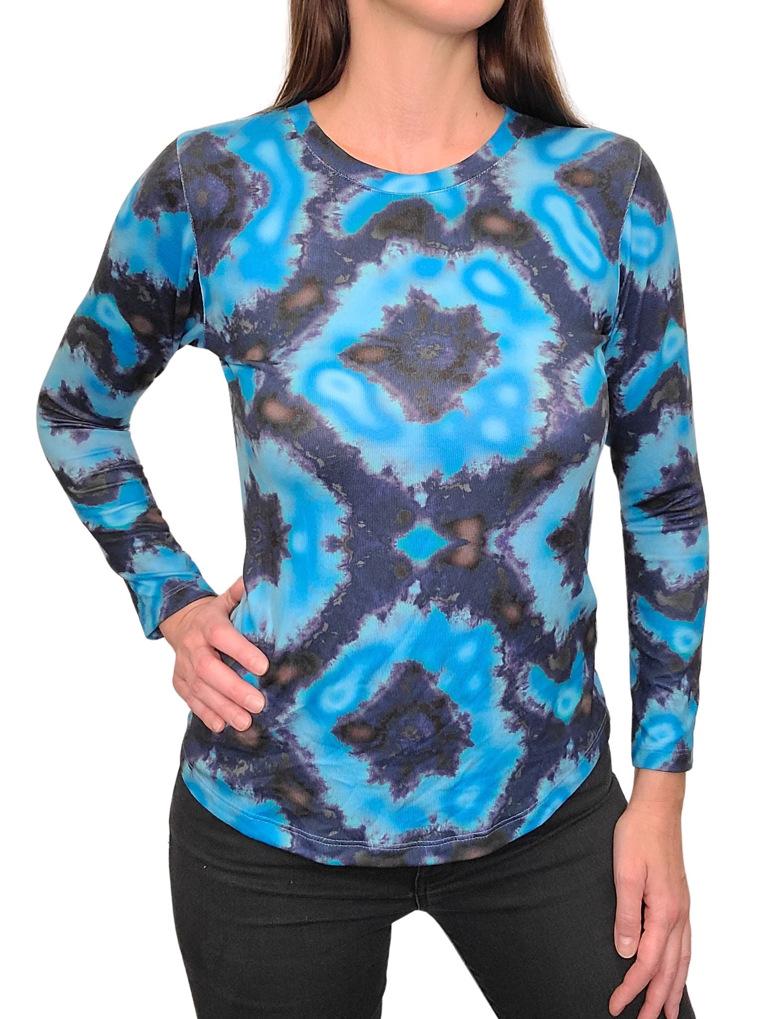 Soft Long Sleeve Lagoon Crew Neck