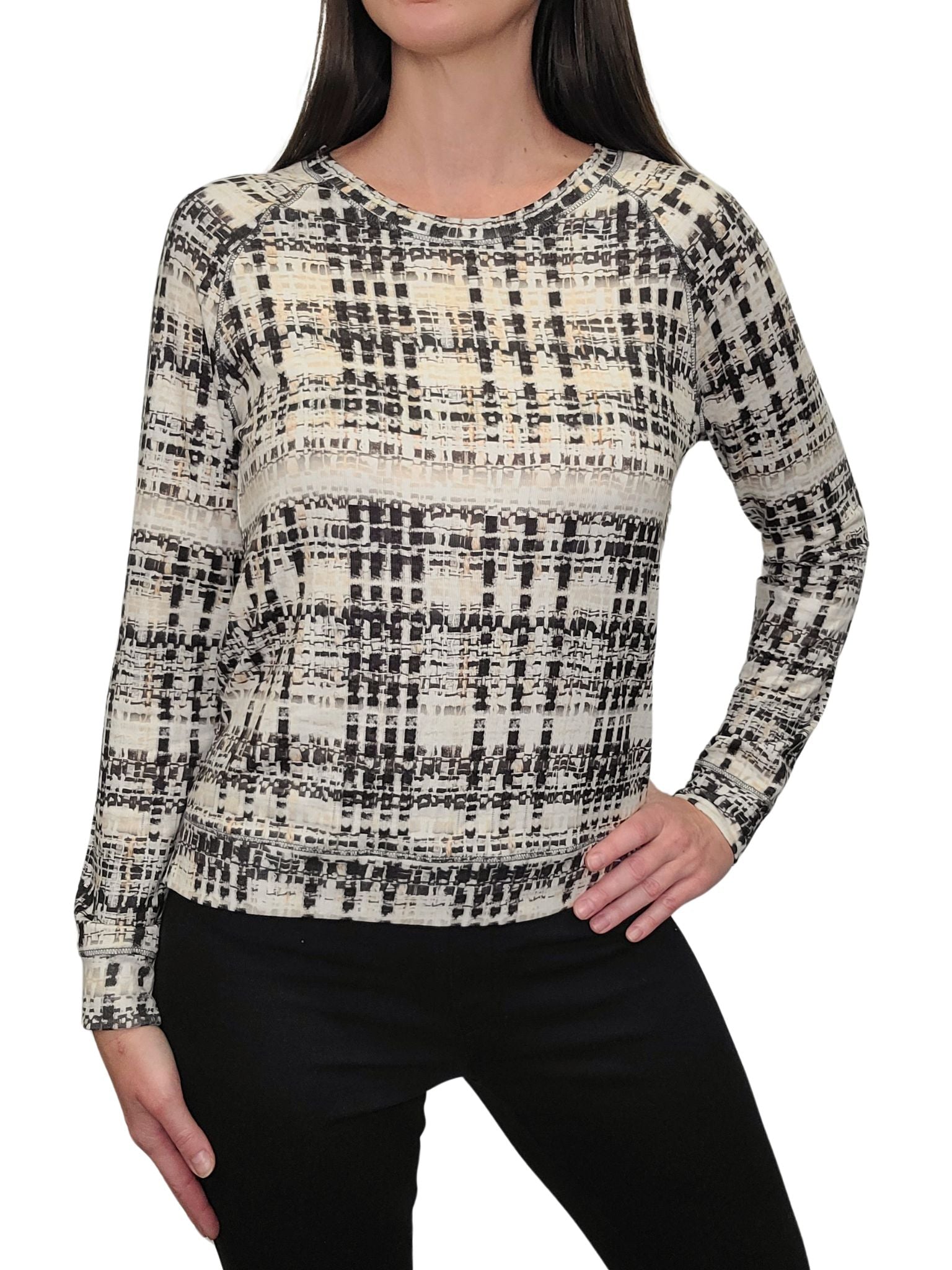 Long Sleeve Carbon Crew Neck