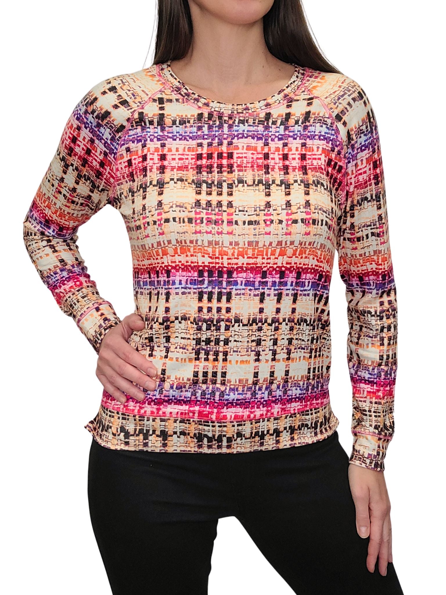 Long Sleeve Berry Crew Neck