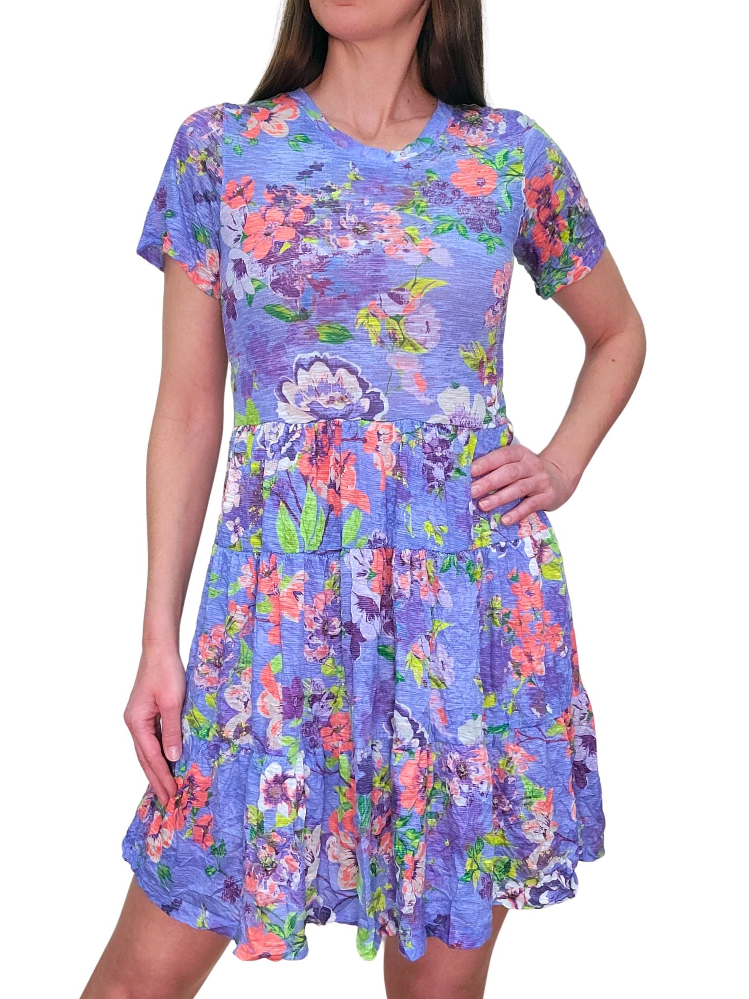 Crushed 'Lilac' Babydoll Dress