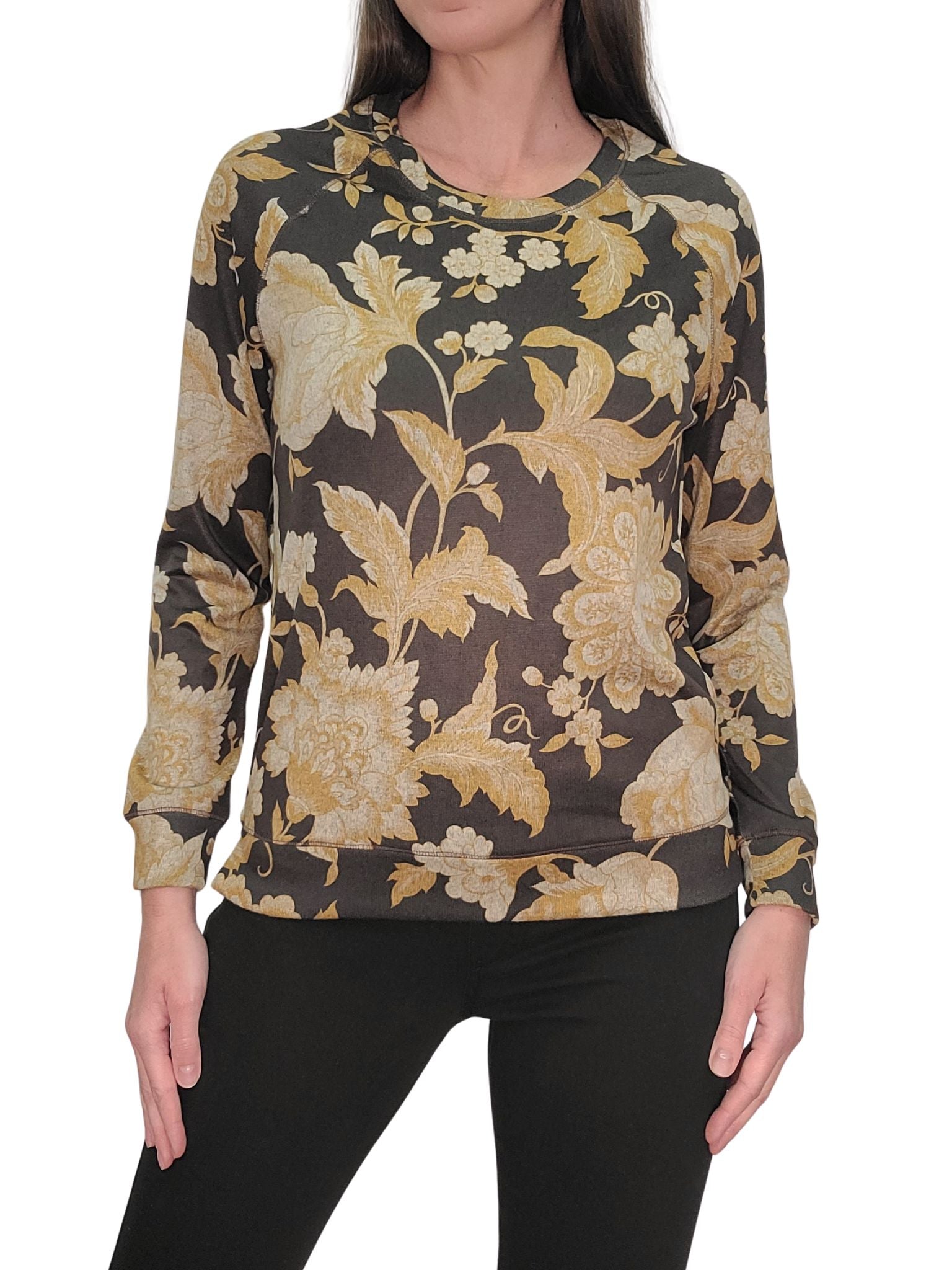 Langarmshirt Hacci mit Rundhalsausschnitt, Beerenrot