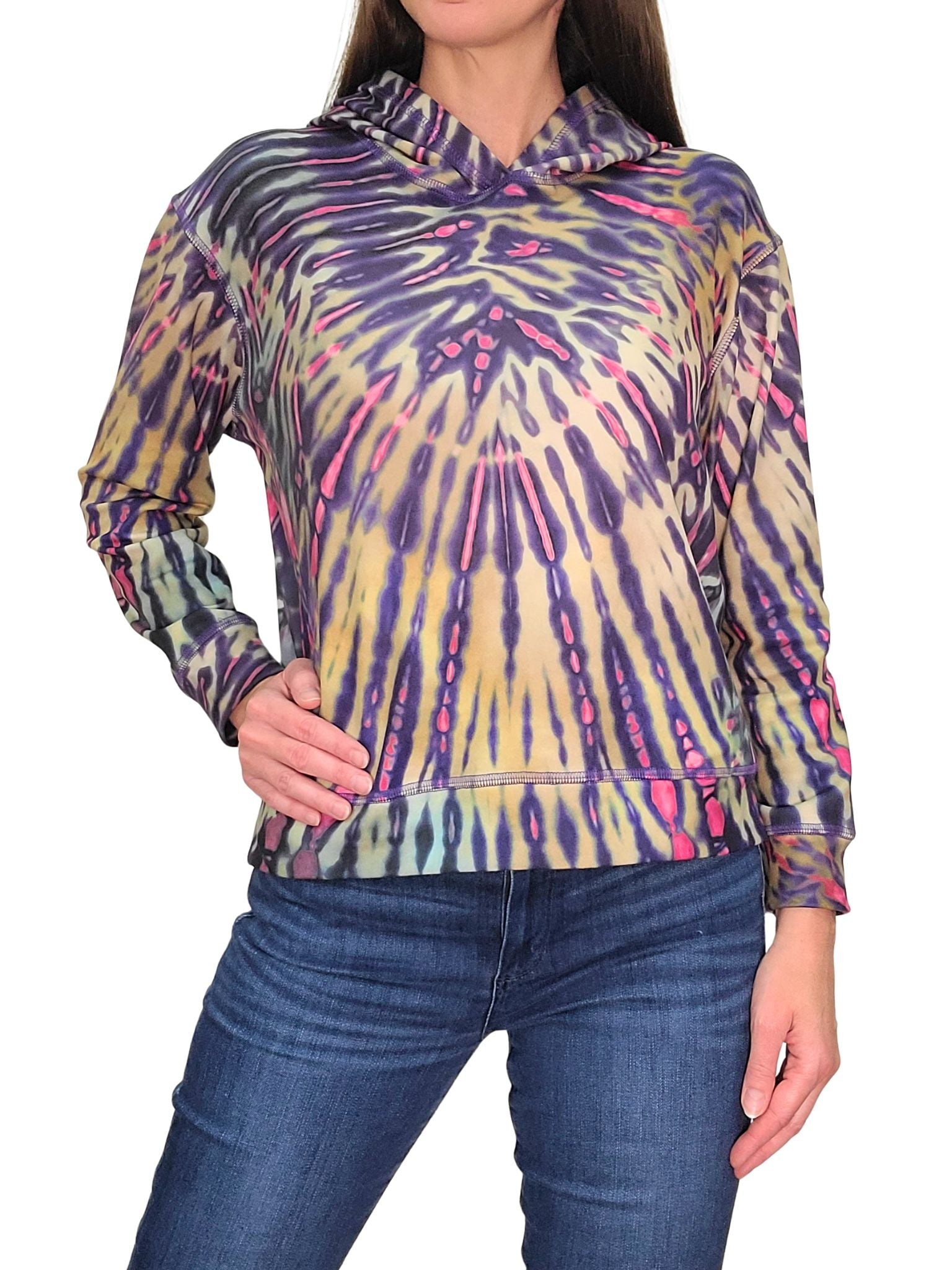 Fleece 'Plum' Hoodie