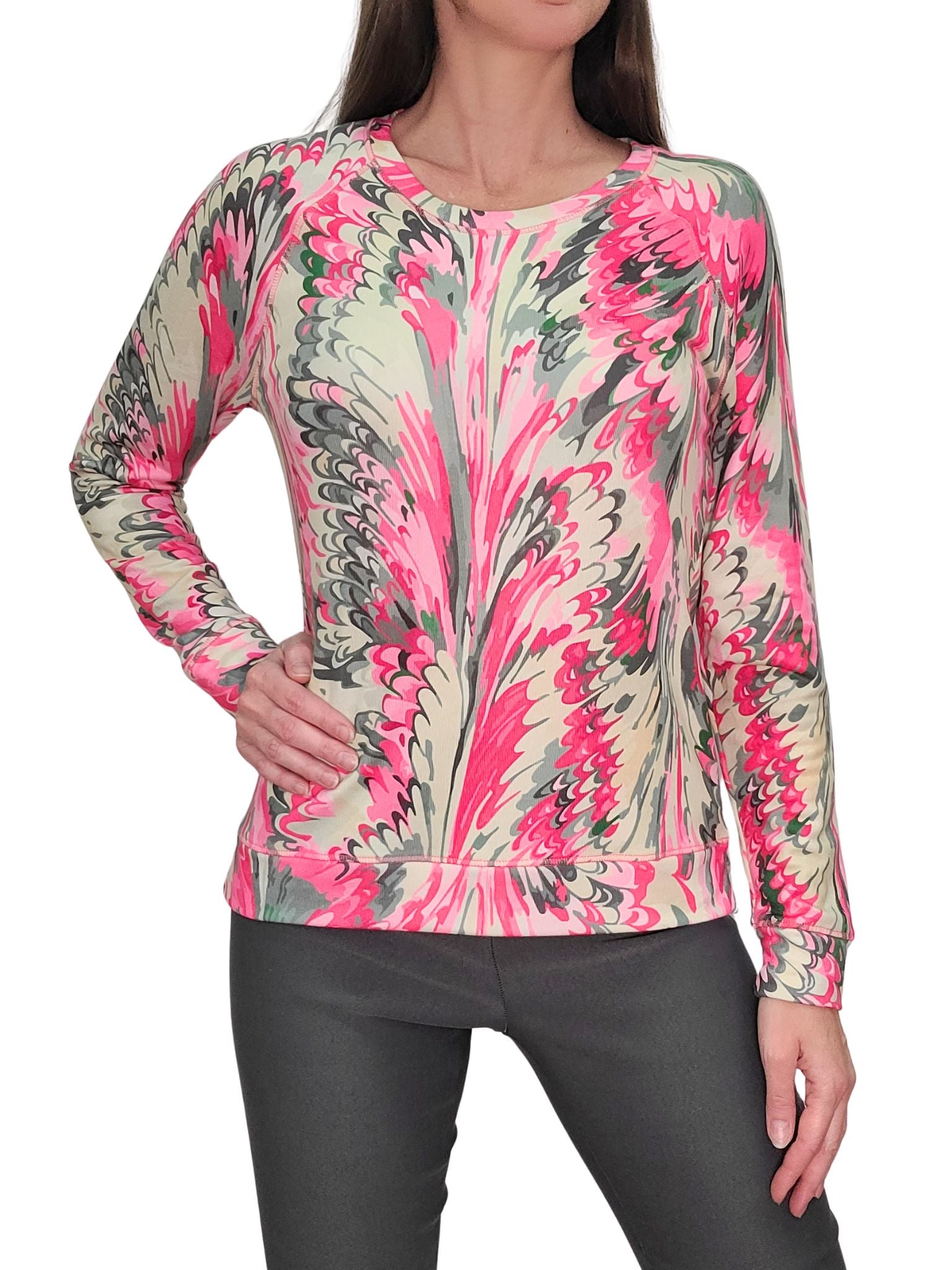 Long Sleeve 'Rouge' Crew Neck Sweatshirt