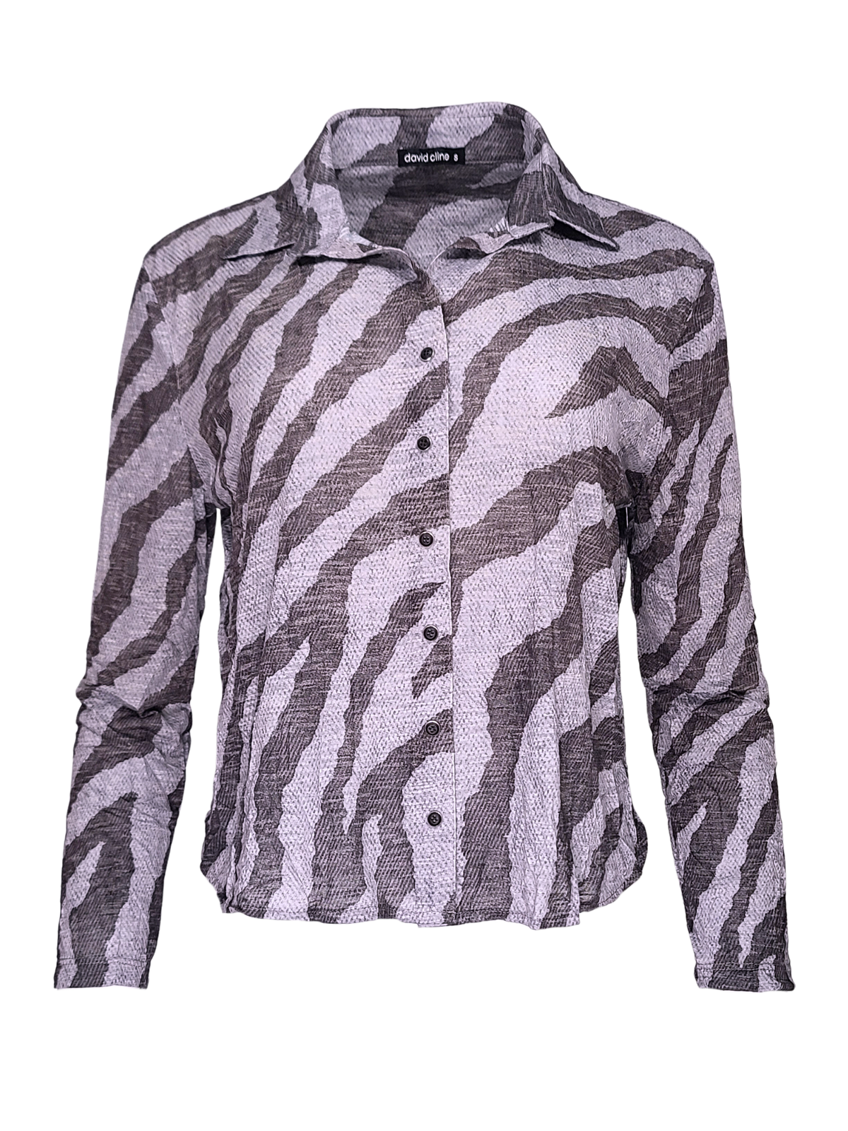 Cropped Long Sleeve 'Mink' Shirt