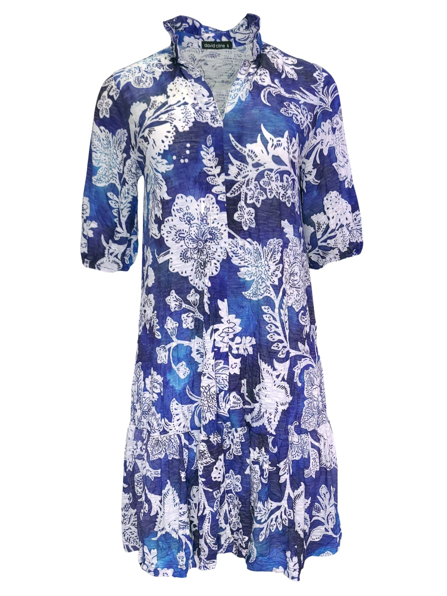 Crushed A-Line Single Tiered 'River' Dress