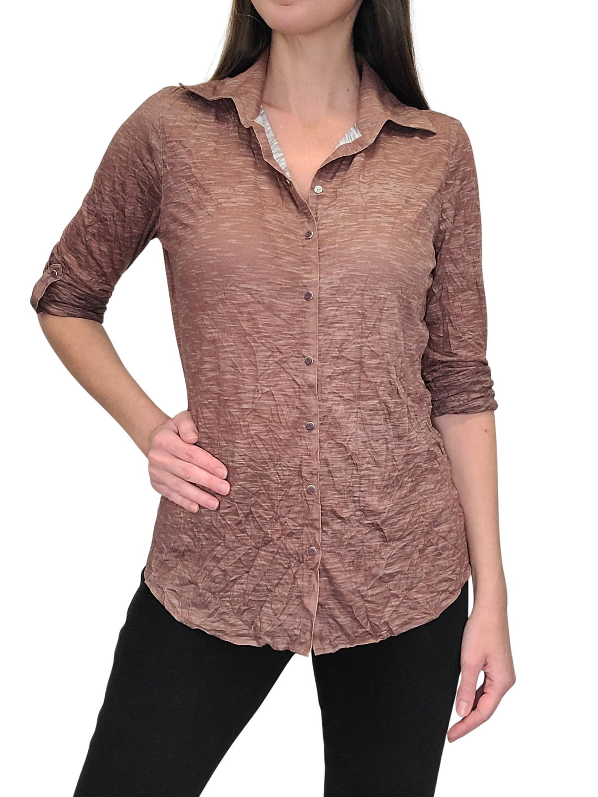 Crushed 'Mocha' Shirt