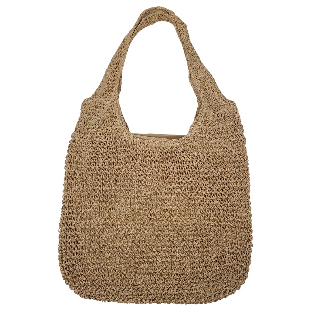 Woven Raffia Tote Bag