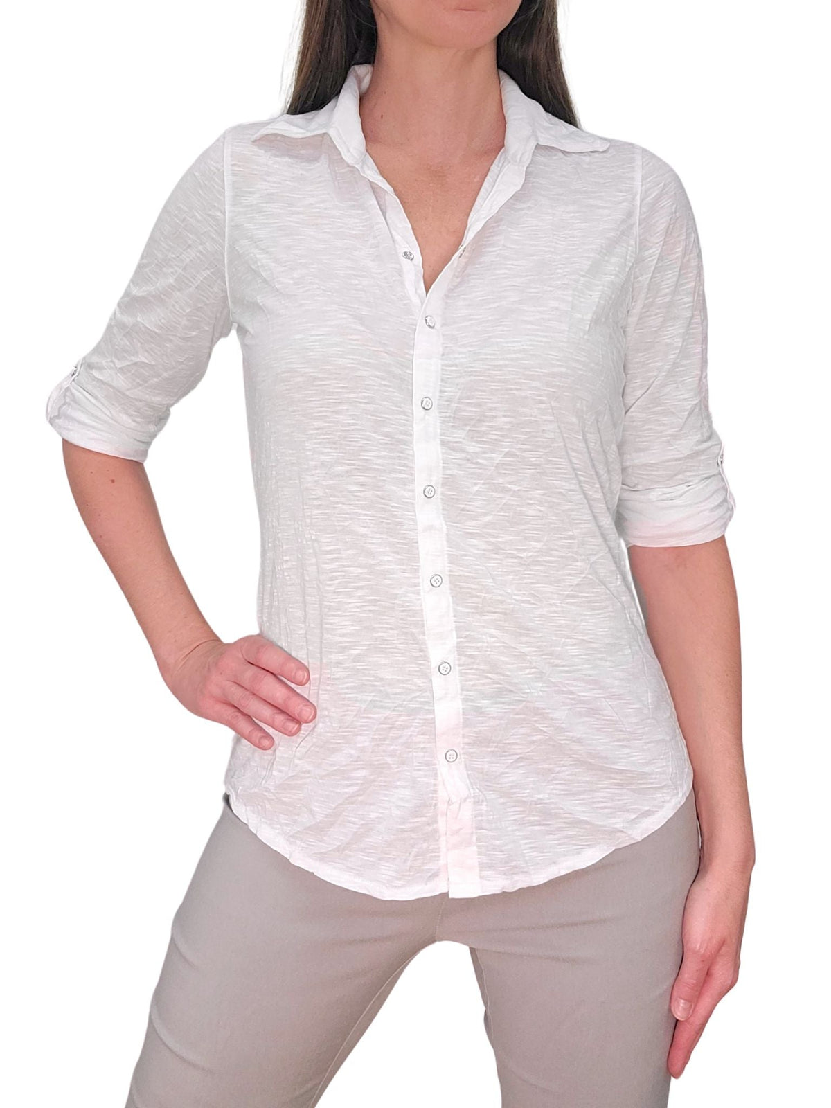 Zerknittertes Bleichhemd