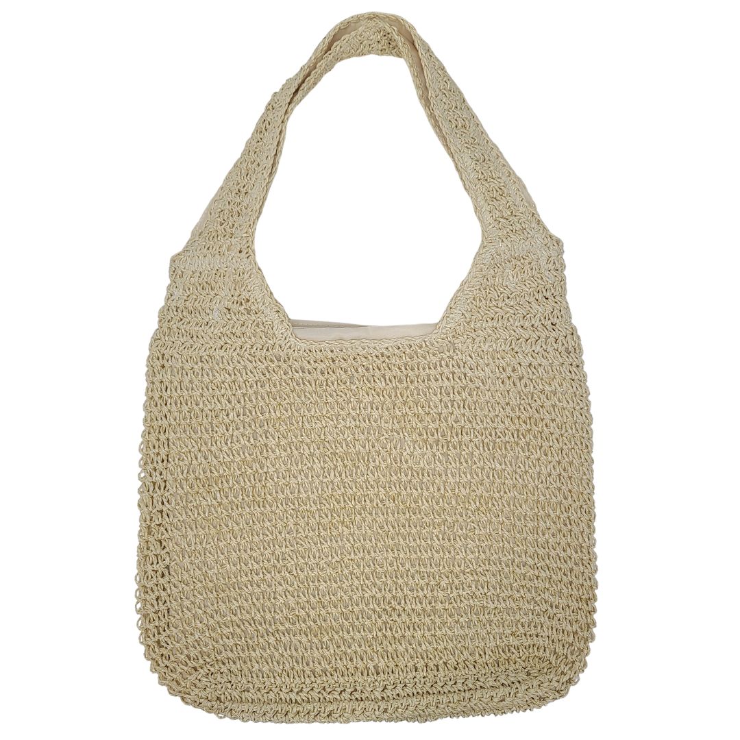 Woven Raffia Tote Bag