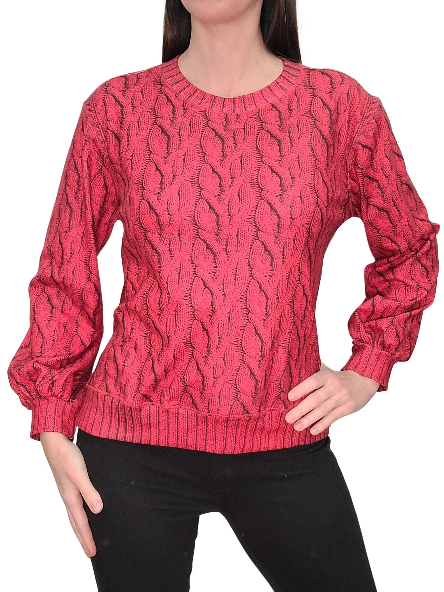 Ruby Fleece Bubble Sleeve Sweatshirt