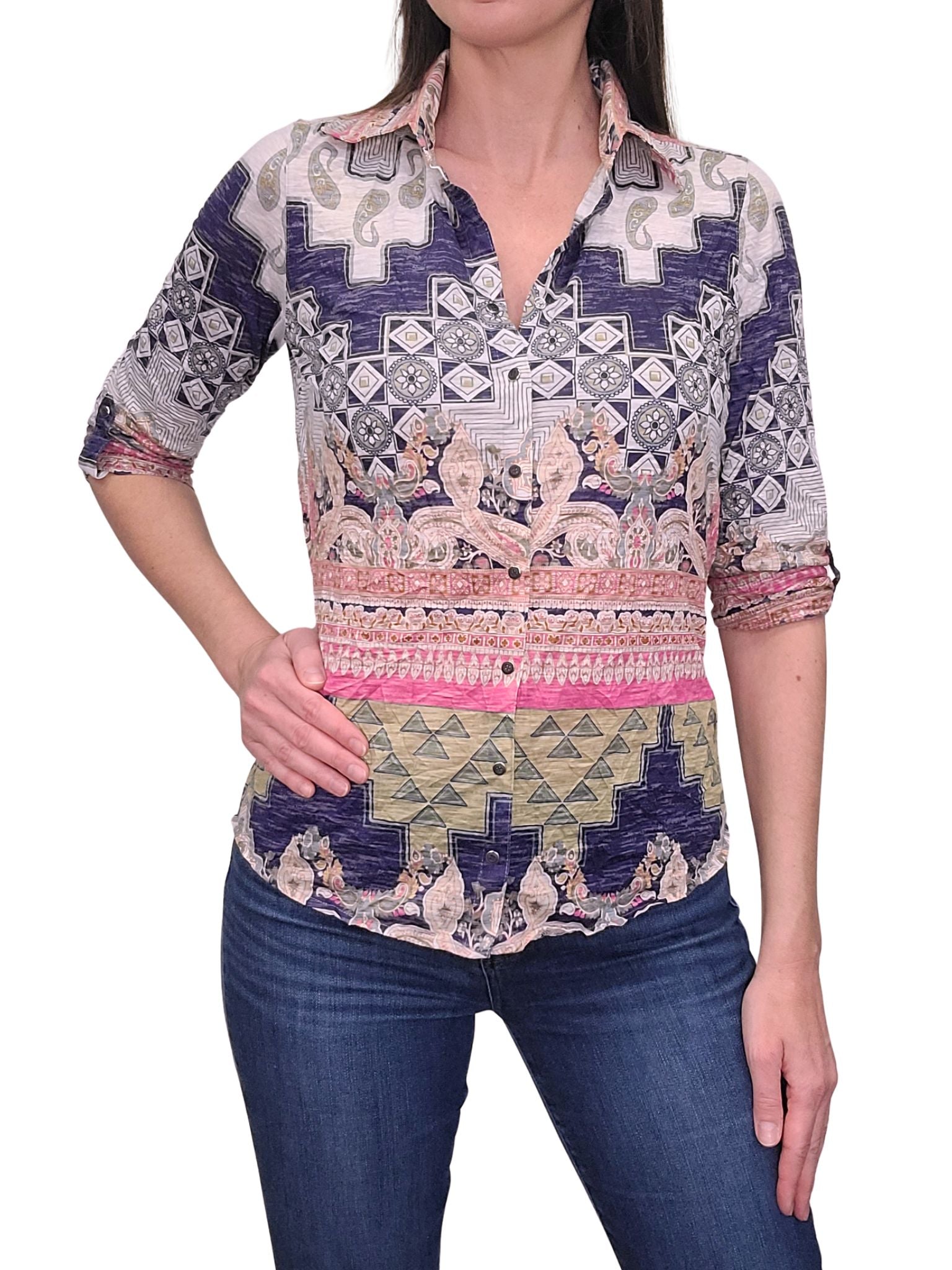 Crushed 'Tribal' Shirt