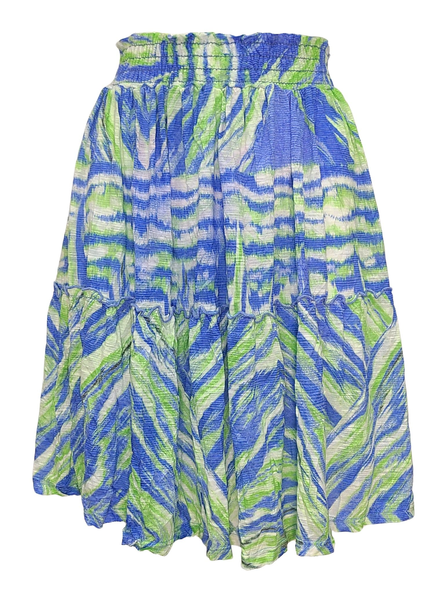 2-Tiered 'Cold' Skirt with Smocked Waist
