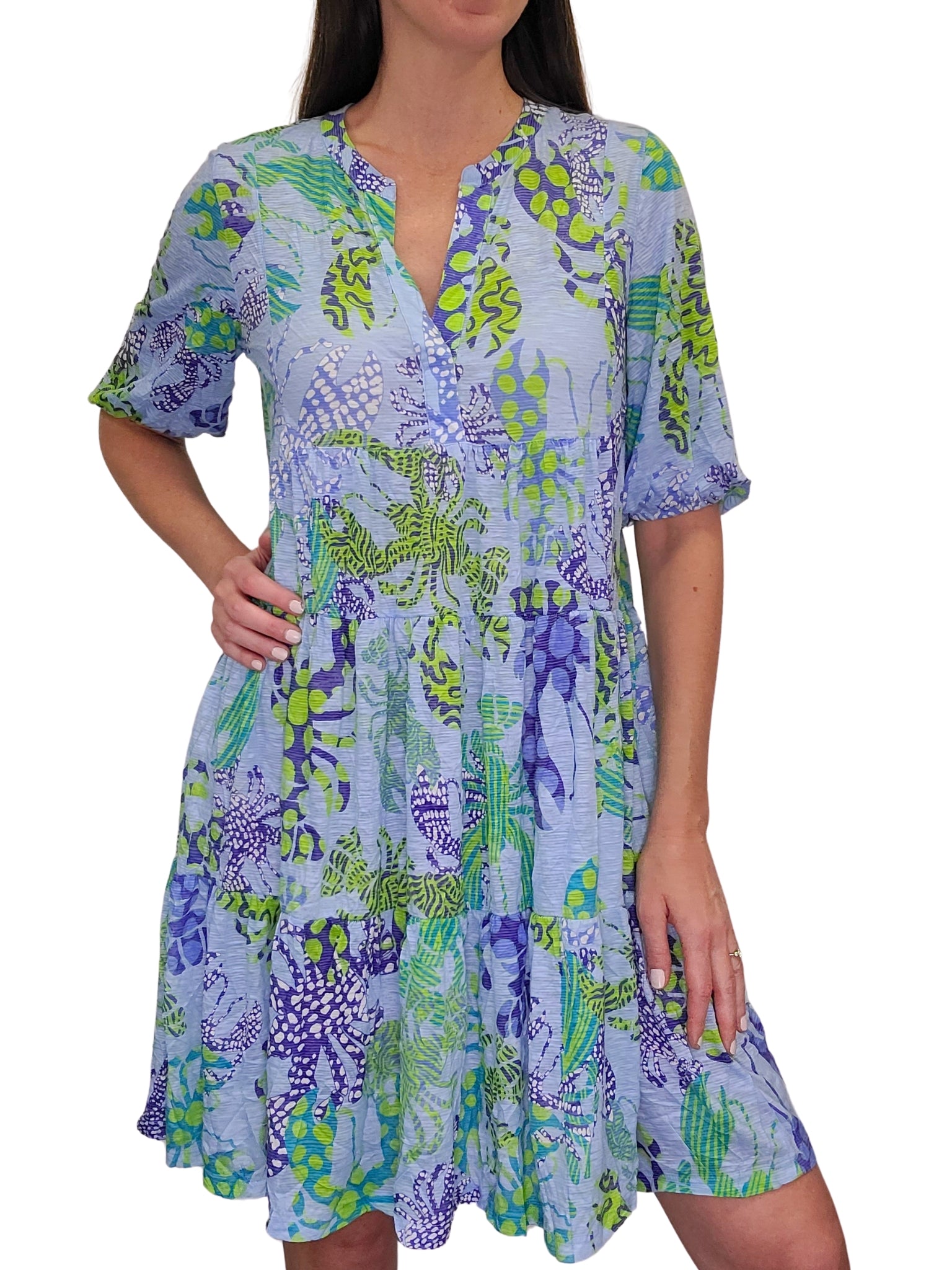 Crushed Maui 2-Tier Dress