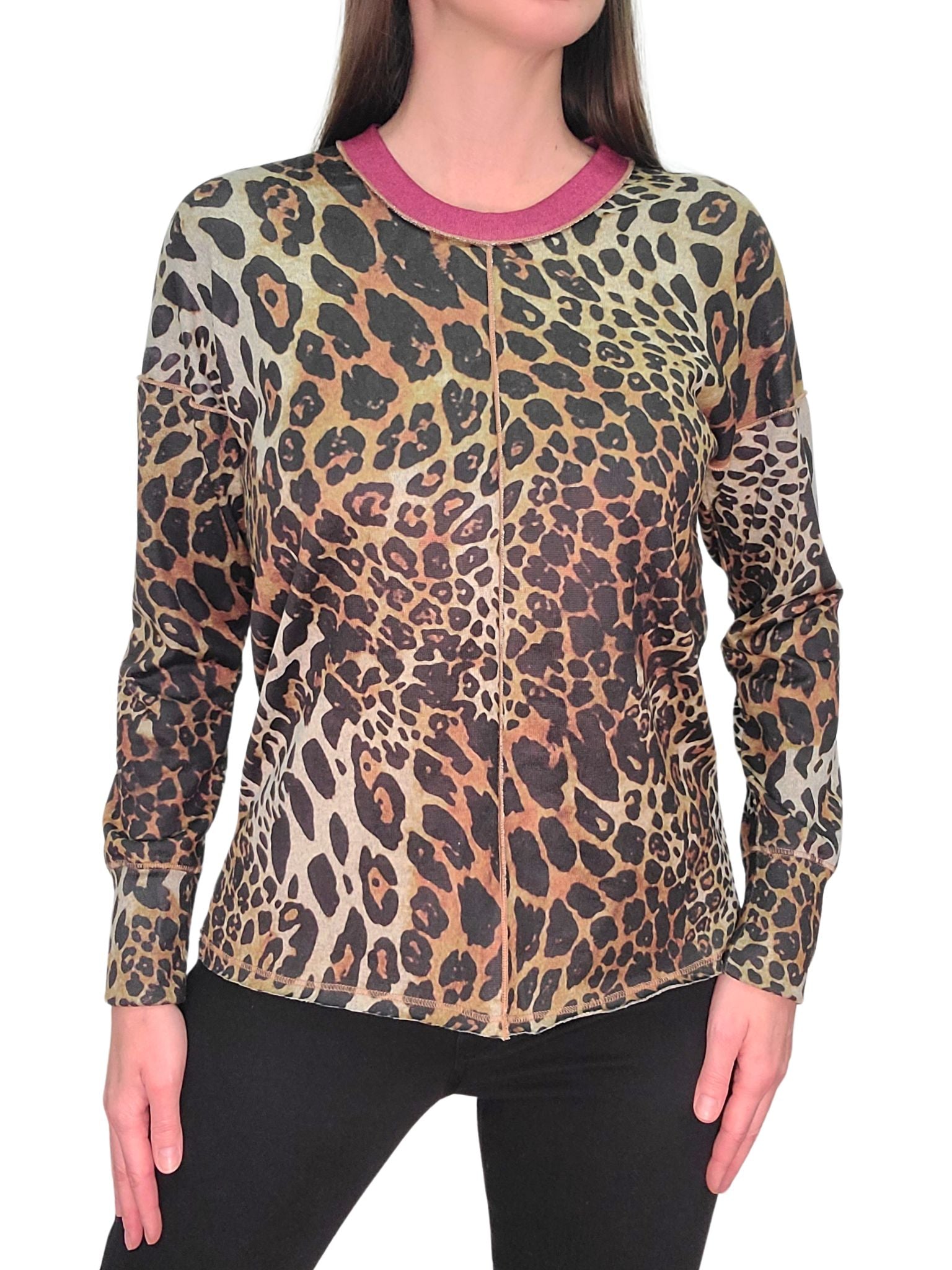 Hacci 'Jungle' Crew Neck w/Front-Seam