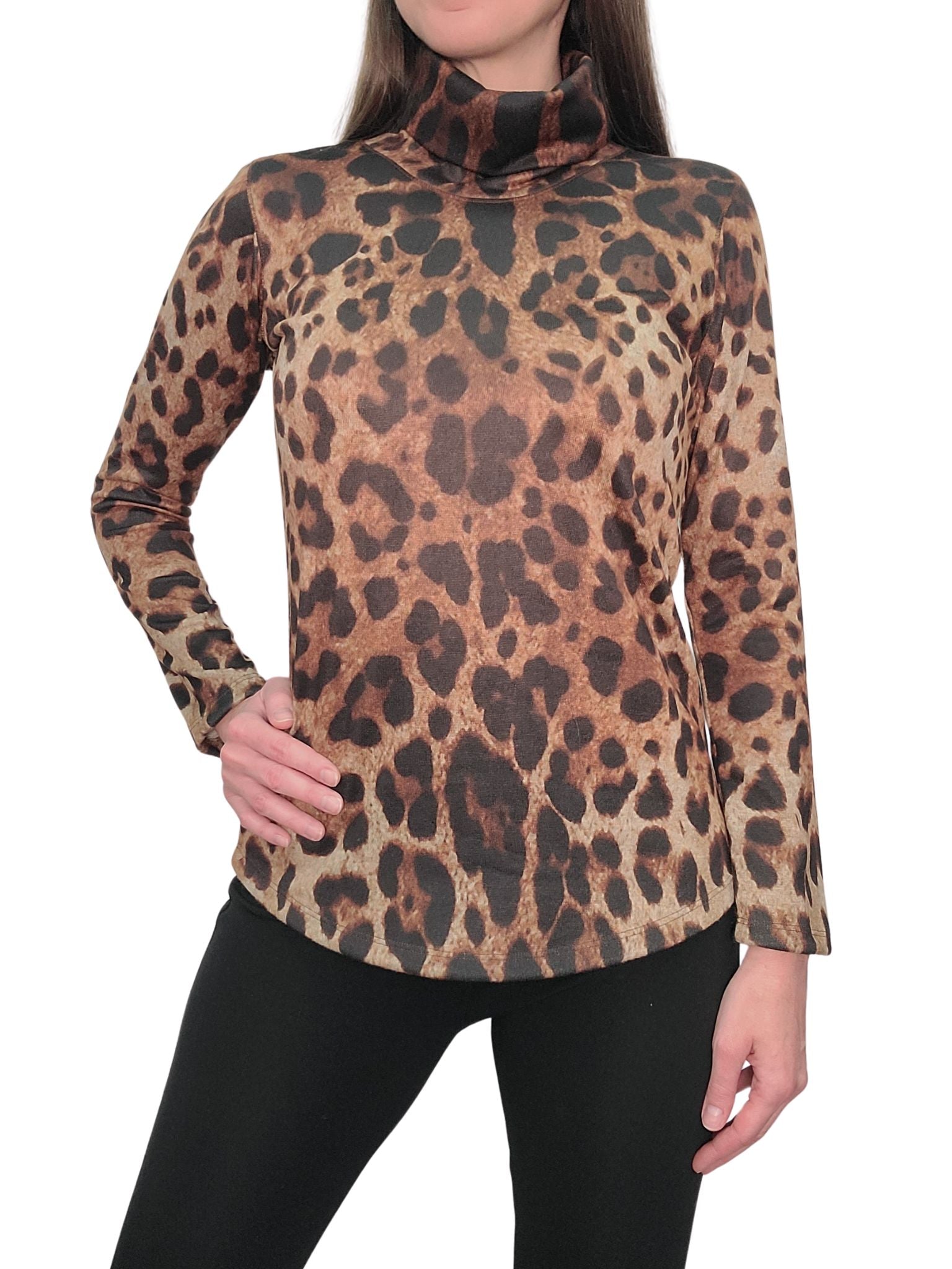 Long Sleeve 'Cat' Hacci Turtleneck