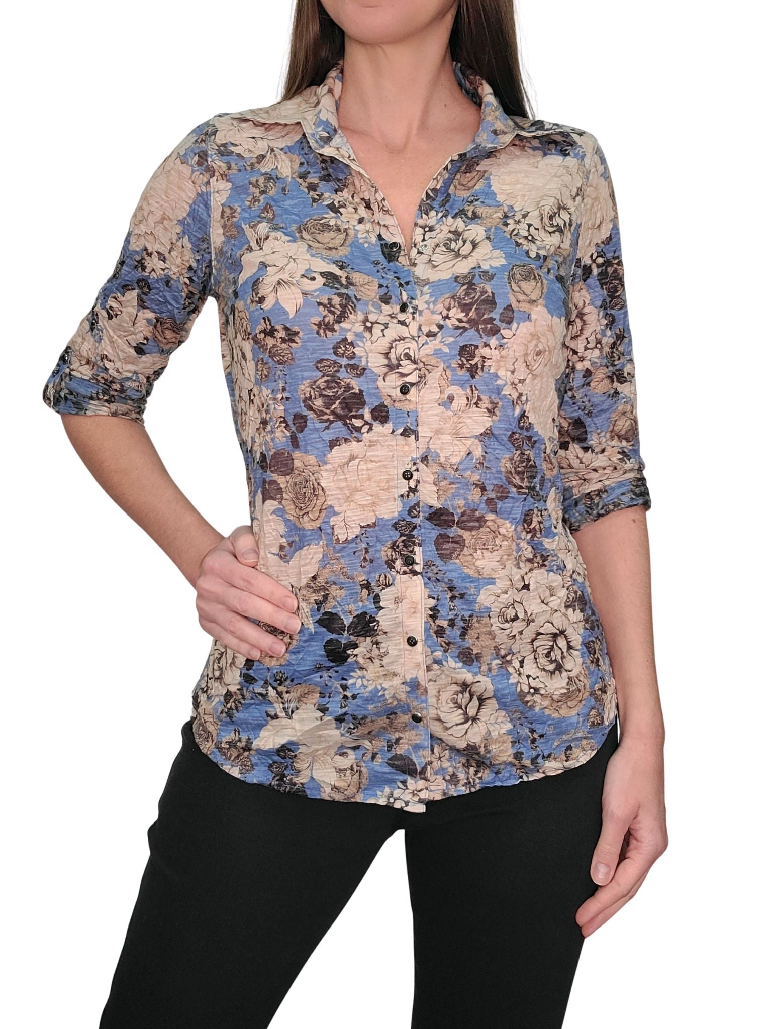 Crushed 'Cornflower' Shirt