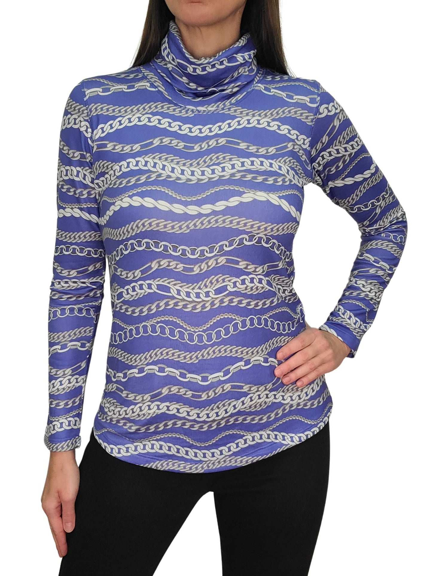 Long Sleeve Peri Turtleneck