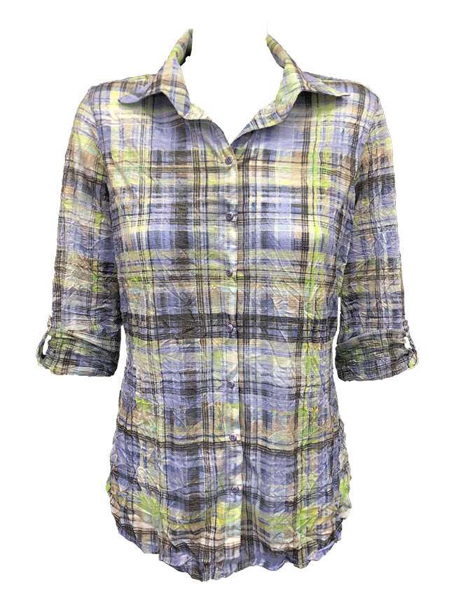 Crushed Plaid Shirt