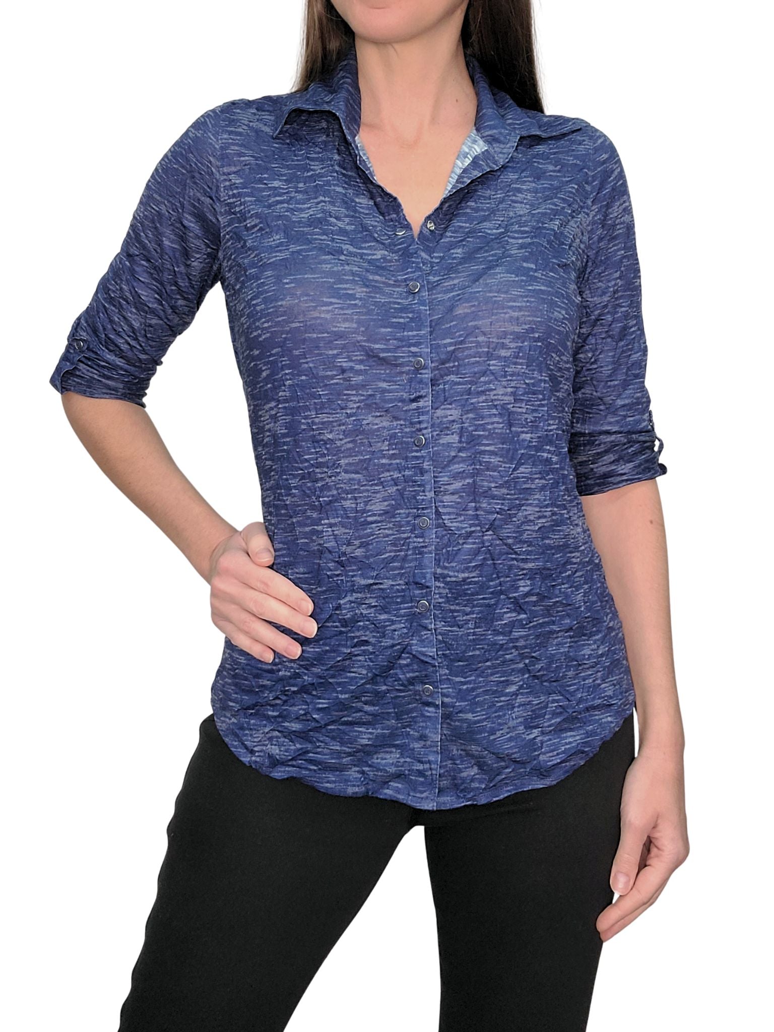 Crushed 'Navy' Shirt