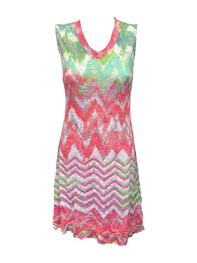 Crushed Zag Dress