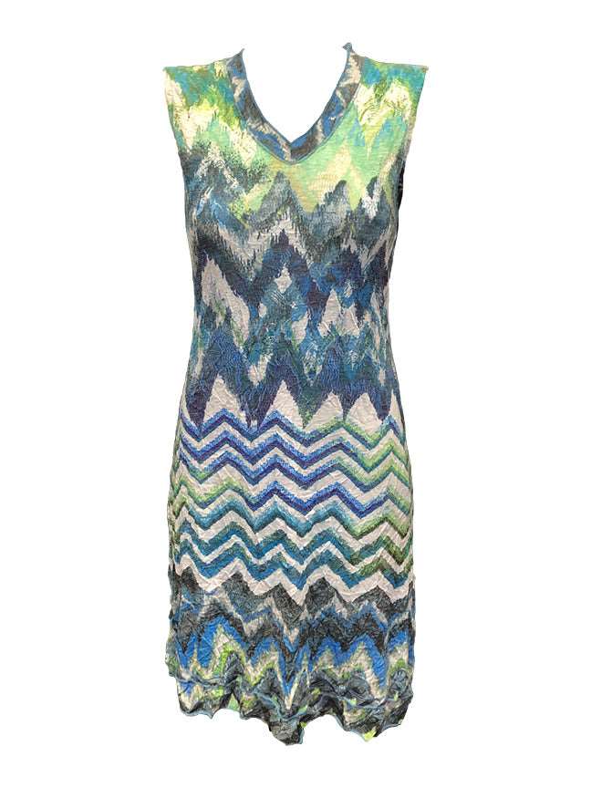 Crushed Zig Dress