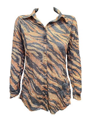 Crushed Long Sleeve Tiger Shirt