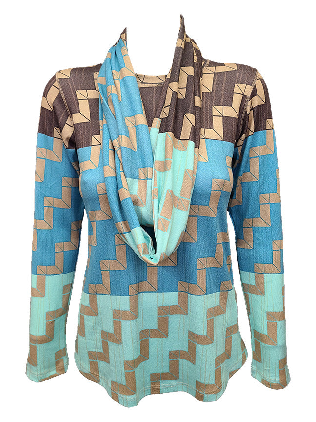 Long Sleeve Maze Crew Neck Set