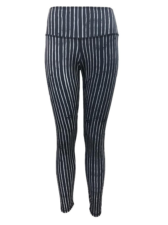Long Sports Legging 'Navy Stripe'