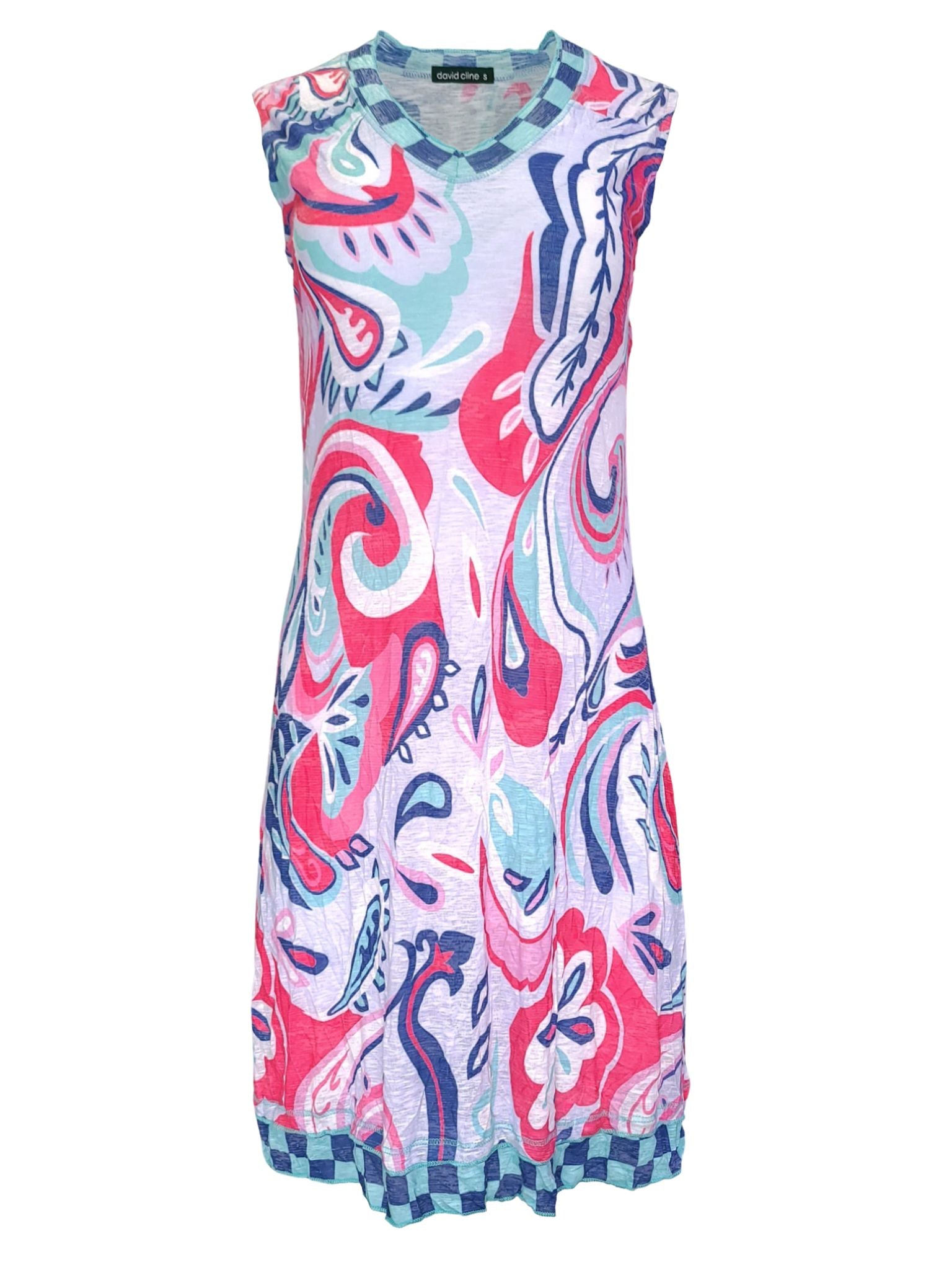 Crushed 'Art' Sleeveless Dress