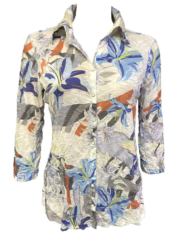Crushed 3/4 Sleeve Lily Shirt